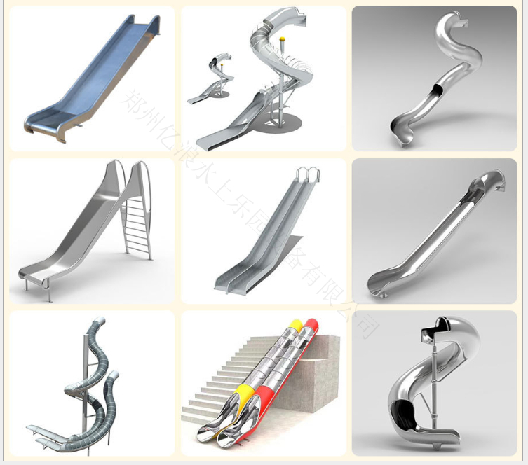 不锈钢滑梯定制大型户外无动力非标游乐设备场地整体规划设计生产厂家